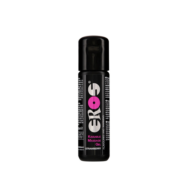 Eros - Kissable Massage Gel - Strawberry-Erotiekvoordeel.nl