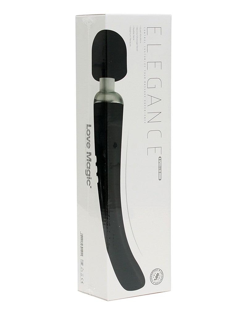 Elegance Wand-Vibrator - wiederaufladbar - Schwarz - Erotiekvoordeel.nl