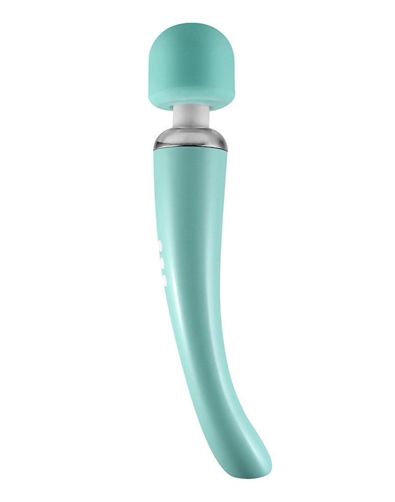 Elegance Wand Vibrator - oplaadbaar - Turquoise-Erotiekvoordeel.nl