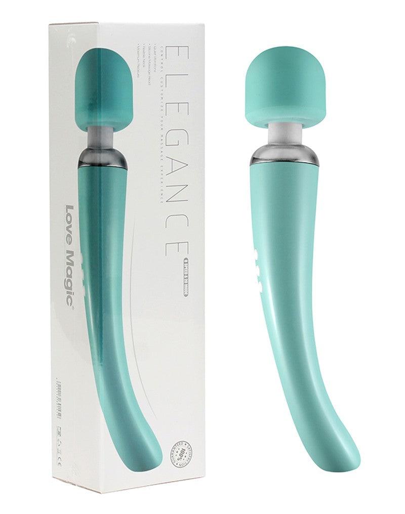 Elegance Wand Vibrator - oplaadbaar - Turquoise-Erotiekvoordeel.nl