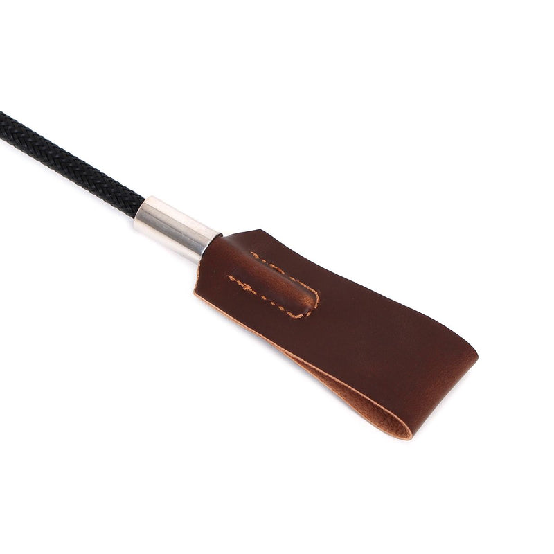 Kiotos - Fancy Paardrijzweepje Met dubbele Flap - Bruin-Erotiekvoordeel.nl