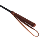 Kiotos - Fancy Paardrijzweepje Met dubbele Flap - Bruin-Erotiekvoordeel.nl