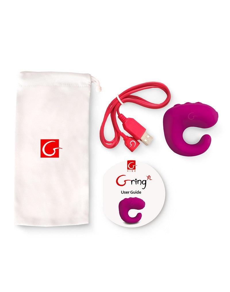 G-Vibe - G-ring - Vinger Vibrator XL - Roze-Erotiekvoordeel.nl