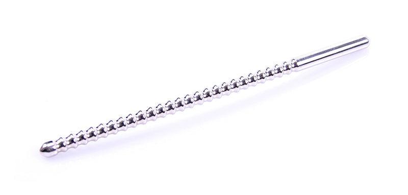 Kiotos - Geribbelde dip stick RVS - 10 mm-Erotiekvoordeel.nl