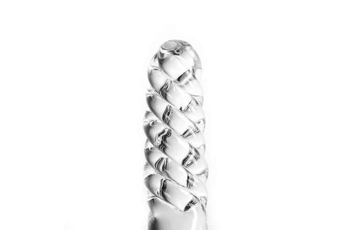 Glass dildo usable on both sides - Transparant-Erotiekvoordeel.nl