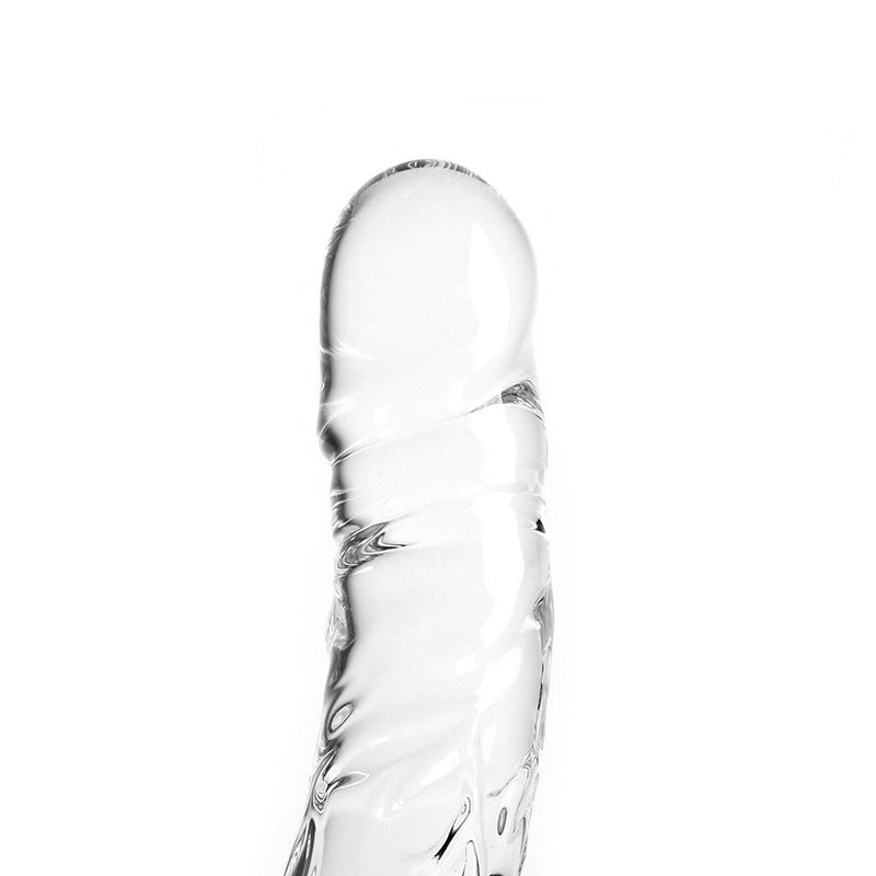 Consolador de cristal redondo - Transparente - Erotiekvoordeel.nl