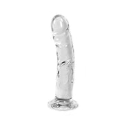 Consolador de cristal redondo - Transparente - Erotiekvoordeel.nl