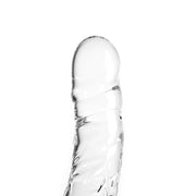 Glazen Dildo rond - Transparant-Erotiekvoordeel.nl