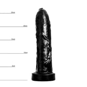 HUNG System - Uncut - Onbesneden Dildo - Met Vac-U-Lock - Zwart-Erotiekvoordeel.nl