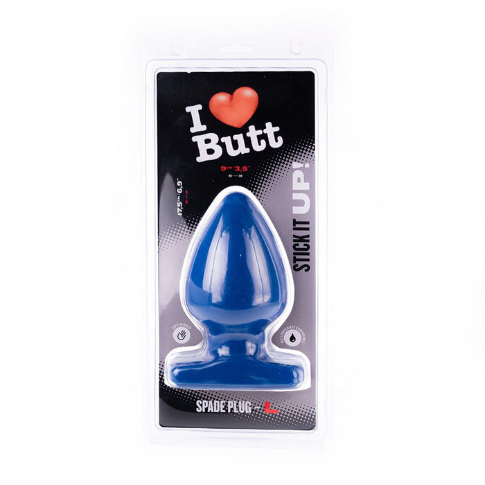 I ♥ Butt - Bolvormige Buttplug - L - Blauw-Erotiekvoordeel.nl