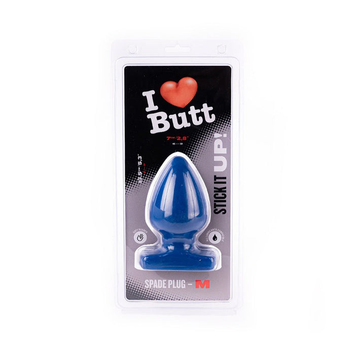 I ♥ Butt - Bolvormige Buttplug - M - Blauw-Erotiekvoordeel.nl