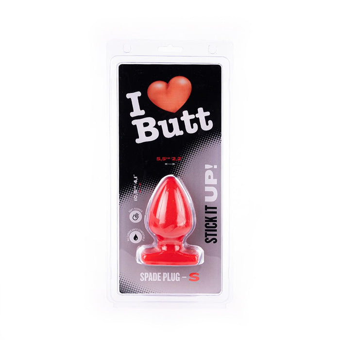 I ♥ Butt - Bolvormige Buttplug - Rood-Erotiekvoordeel.nl