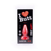 I ♥ Butt - Klassieke Buttplug - XS - Rood-Erotiekvoordeel.nl