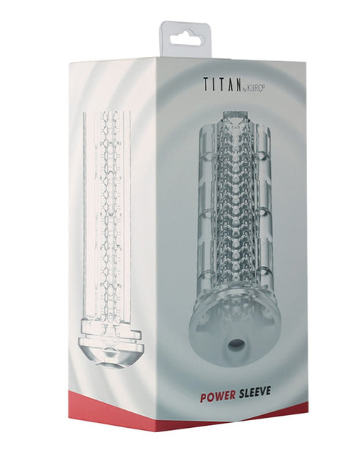 Kiiroo - Power Sleeve für den Titan Experience Masturbator - Schwarz - Erotiekvoordeel.nl