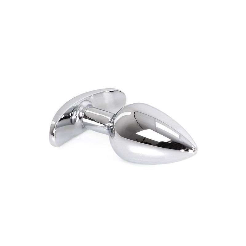 Kiotos - Aluminium butt plug with handle and decorative crystal - Purple-Erotiekvoordeel.nl