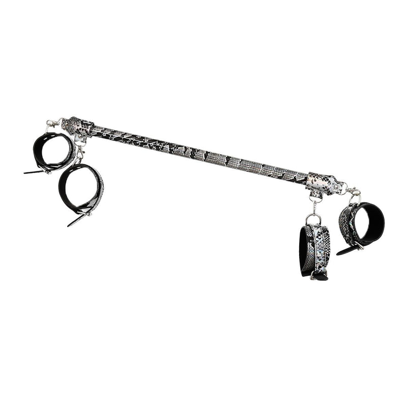 Kiotos - BDSM Set Met Slangenprint - Neon Zilver-Erotiekvoordeel.nl