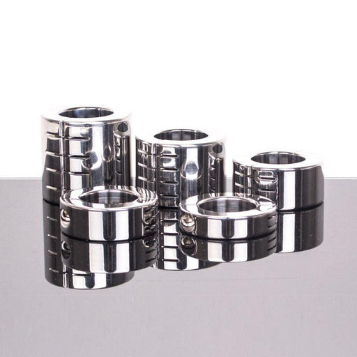 Kiotos - Ballstretcher RVS Met Groeven Scharnierend 14 mm Hoog Ø 35 mm-Erotiekvoordeel.nl
