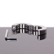 Kiotos - Ballstretcher aus Edelstahl mit Rillen, klappbar, 14 mm hoch, Ø 35 mm - Erotiekvoordeel.nl