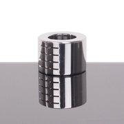 Kiotos - Ballstretcher en acier inoxydable avec rainures, articulé, 42 mm de hauteur, Ø 35 mm - Erotiekvoordeel.nl