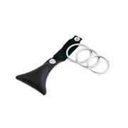 Kiotos - Scrotum Weight Leather Pouch With 3 Metal Cock Rings-Erotiekvoordeel.nl