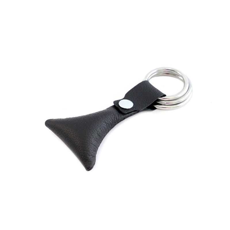 Kiotos - Scrotum Weight Leather Pouch with 3 Metal Cock Rings-Erotiekvoordeel.nl