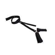 Kiotos - Set bondage economico con collare e manette - Nero-Erotiekvoordeel.nl
