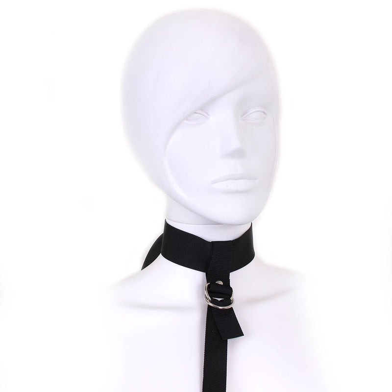 Kiotos - Set bondage economico con collare e manette - Nero-Erotiekvoordeel.nl
