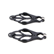 Kiotos - Budget Clover Nipple Clamps - Black-Erotiekvoordeel.nl