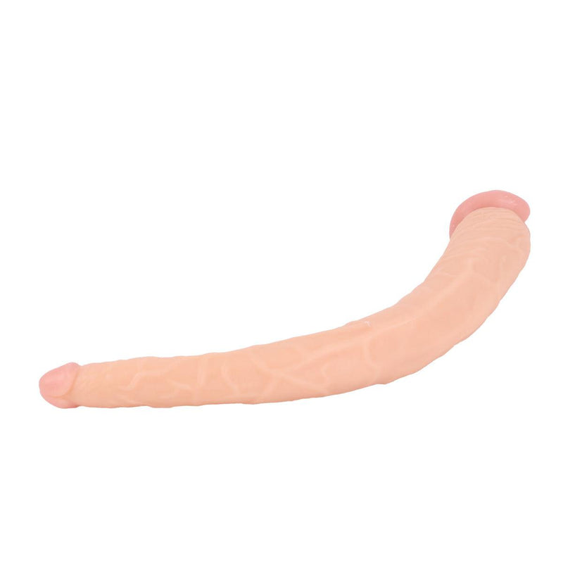 Kiotos Cox - Dubbele Dildo - 35 x 2.2/5 cm - Lichte Huidskleur-Erotiekvoordeel.nl