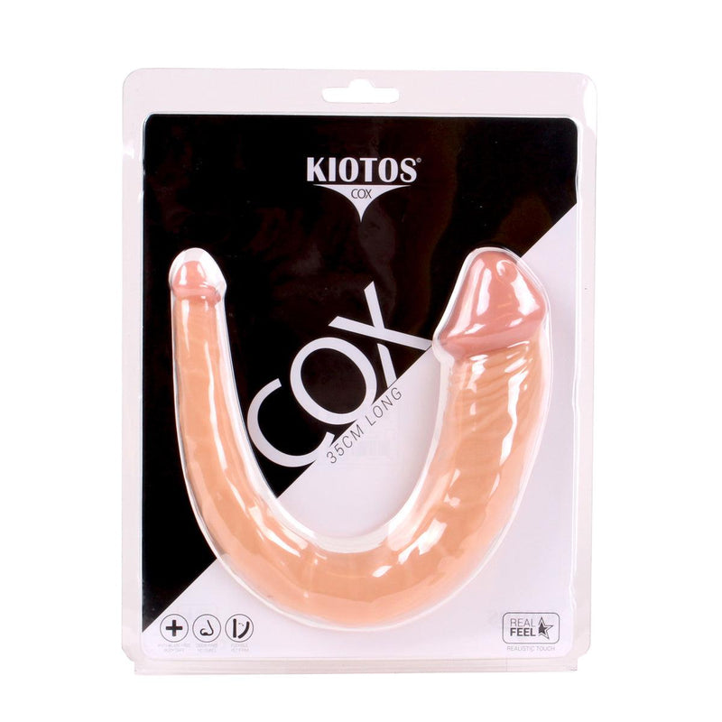 Kiotos Cox - Dubbele Dildo - 35 x 2.2/5 cm - Lichte Huidskleur-Erotiekvoordeel.nl
