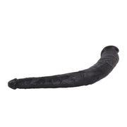 Kiotos Cox - Dubbele Dildo - 35 x 2.2/5 cm - Zwart-Erotiekvoordeel.nl