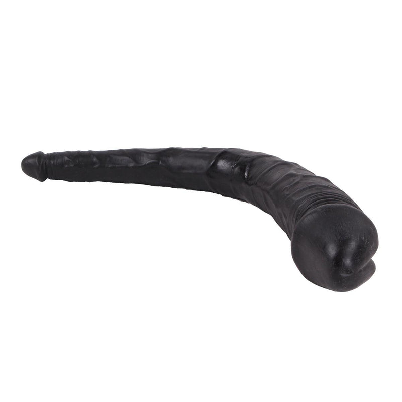 Kiotos Cox - Dubbele Dildo - 35 x 2.2/5 cm - Zwart-Erotiekvoordeel.nl