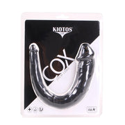 Kiotos Cox - Dubbele Dildo - 35 x 2.2/5 cm - Zwart-Erotiekvoordeel.nl