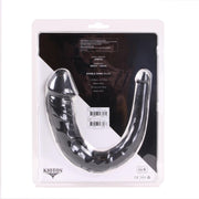 Kiotos Cox - Dubbele Dildo - 35 x 2.2/5 cm - Zwart-Erotiekvoordeel.nl