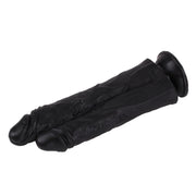 Kiotos Cox - Extreme Sandwich Dildo 28 x 6 cm - Zwart-Erotiekvoordeel.nl