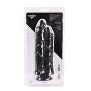 Kiotos Cox - Extreme Sandwich Dildo 28 x 6 cm - Zwart-Erotiekvoordeel.nl
