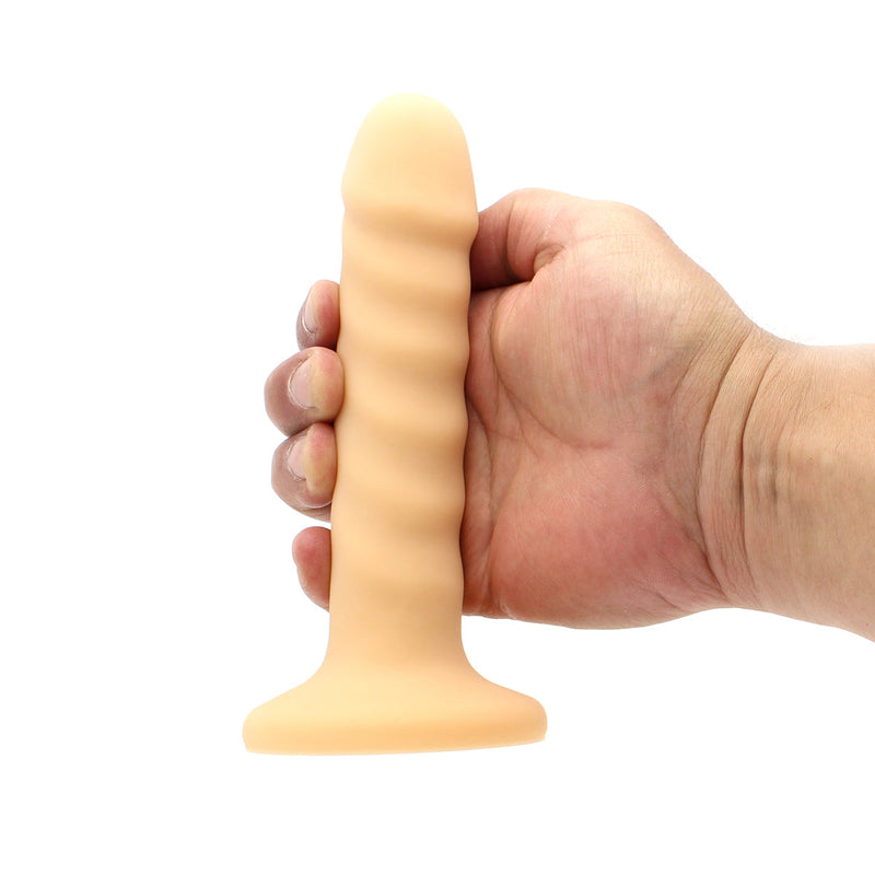 Kiotos Cox - Siliconen Dildo 18 x 3 cm - Lichte Huidskleur-Erotiekvoordeel.nl