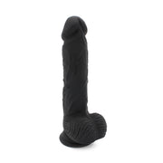 Kiotos Cox - Siliconen Dildo 21.5 x 3.7 cm - Zwart-Erotiekvoordeel.nl