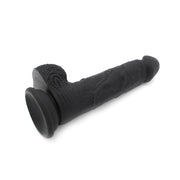 Kiotos Cox - Siliconen Dildo 21.5 x 3.7 cm - Zwart-Erotiekvoordeel.nl