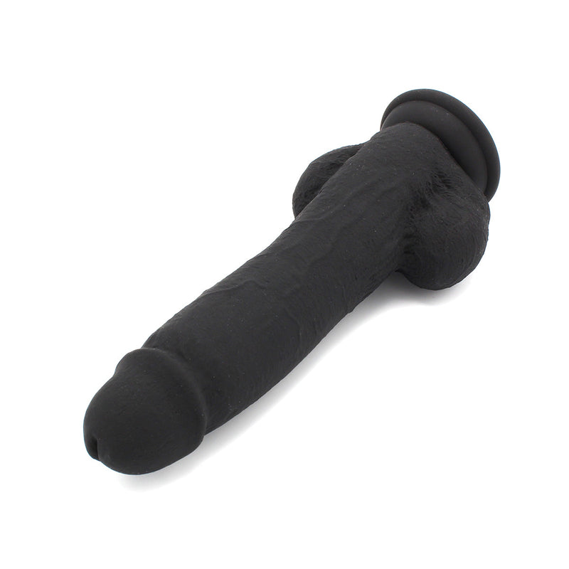 Kiotos Cox - Siliconen Dildo 23 x 4 cm - Zwart-Erotiekvoordeel.nl