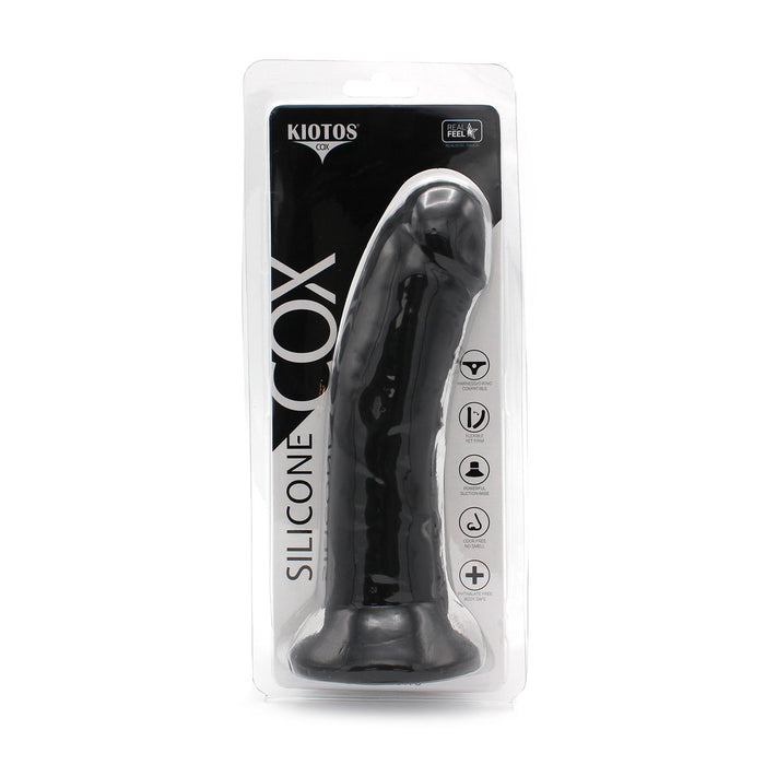 Kiotos Cox - Siliconen Dildo 23 x 4.7 cm - Zwart-Erotiekvoordeel.nl