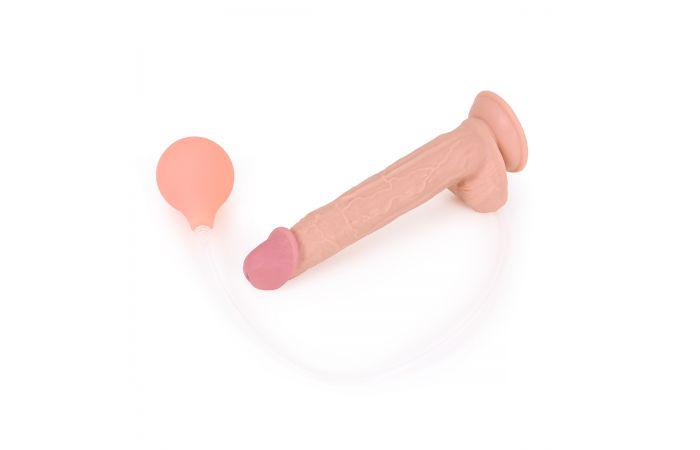 Kiotos Cox - Squirting Dildo 28 x 4.8 cm - Lichte Huidskleur-Erotiekvoordeel.nl