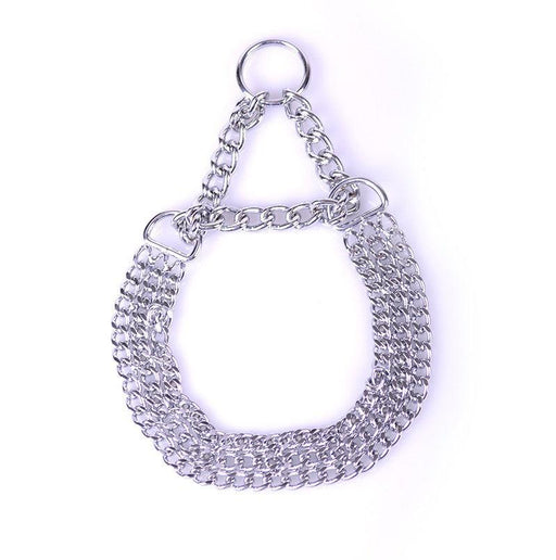 Kiotos - Collar with Three Rows of Chain - Silver-Erotiekvoordeel.nl