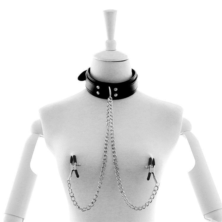 Kiotos - Halsband mit Nippelklemmen - Erotiekvoordeel.nl