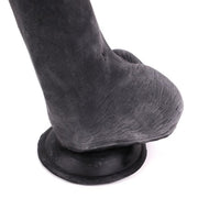 Kiotos Cox - Black Dildo Met Zuignap die echt aanvoelt 22,5 x 5 cm - Zwart-Erotiekvoordeel.nl