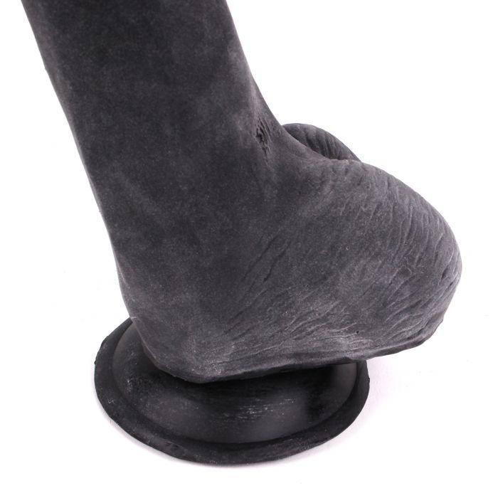 Kiotos Cox - Black Dildo Met Zuignap die echt aanvoelt 22,5 x 5 cm - Zwart-Erotiekvoordeel.nl