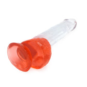 Kiotos Cox Color - Gekleurde Dildo 06 - 22,5 x 4,2 cm - Transparant/Rood-Erotiekvoordeel.nl