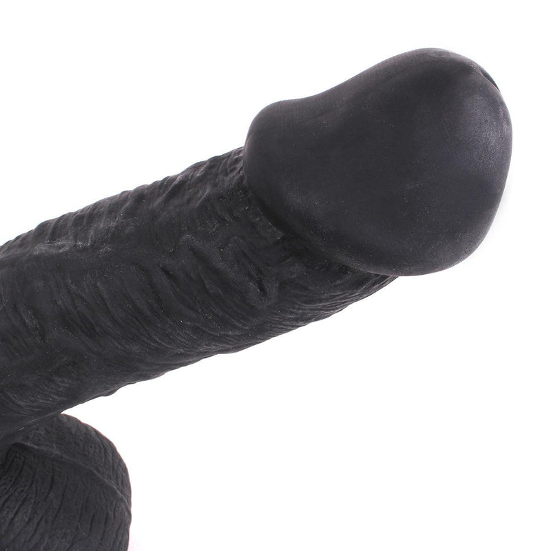 Kiotos Cox - Dildo 30 x 5,5 cm - Zwart-Erotiekvoordeel.nl