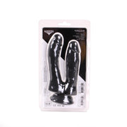 Kiotos Cox - Dildo Voor Dubbele Penetratie - 19 x 3/3.5 cm - Zwart-Erotiekvoordeel.nl