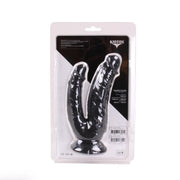 Kiotos Cox - Dildo Voor Dubbele Penetratie - 21 x 3.5/4.5 cm - Zwart-Erotiekvoordeel.nl